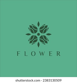 organic flowers and drops beauty and boutique vector logo