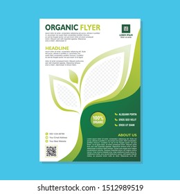 Organic Flyer Template, With Stylish, Simple, Trendy And Modern Design, Suitable For Flyer, Brochure, Banner And Other