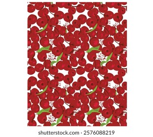 Organic food artwork for for t-shirt. Fruit vintage t-shirt design. Start fresh day. Sweet cherry artwork. Cherry pattern print design.