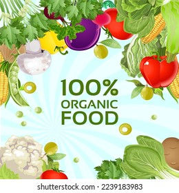 organic food background editable vector