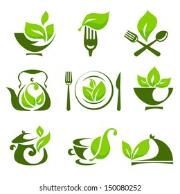 Organic food design elements