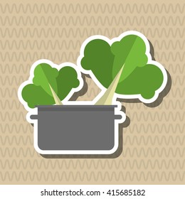 Organic food design. healthy food. menu concept, vector illustration