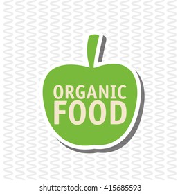 Organic food design. healthy food. menu concept, vector illustration