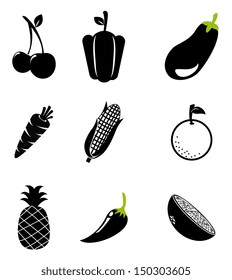 organic food design over white background vector illustration