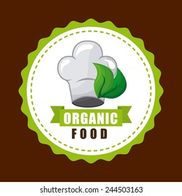 organic food design, vector illustration eps10 graphic