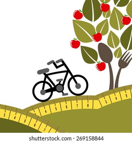 organic food design, vector illustration eps10 graphic 