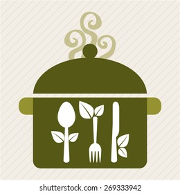 organic food design, vector illustration eps10 graphic 