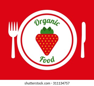 organic food design, vector illustration eps10 graphic 