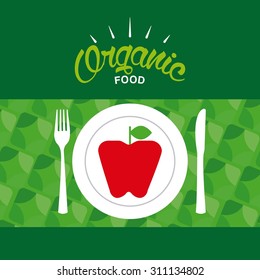 organic food design, vector illustration eps10 graphic 