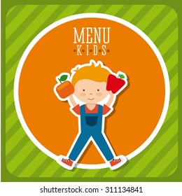 organic food design, vector illustration eps10 graphic 