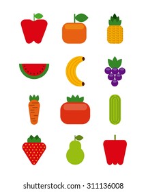 organic food design, vector illustration eps10 graphic 