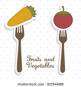 Organic Food digital design, vector illustration eps 10