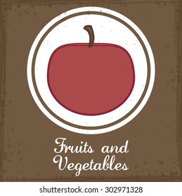 Organic Food digital design, vector illustration eps 10