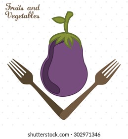 Organic Food digital design, vector illustration eps 10