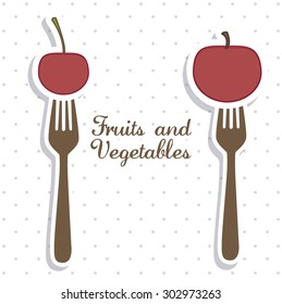 Organic Food digital design, vector illustration eps 10