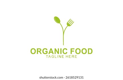 Organic food, eco, vegan and natural product logo label vector