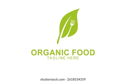organic food, eco, vegan and natural product logo