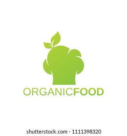 Organic food fresh farm health natural logo vector design template