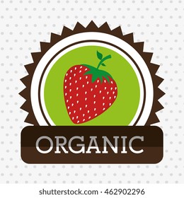organic food fruit icon vector illustration graphic