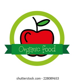 organic food graphic design , vector illustration