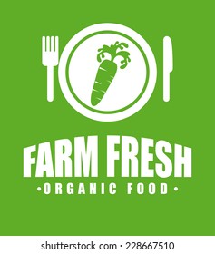 organic food graphic design , vector illustration