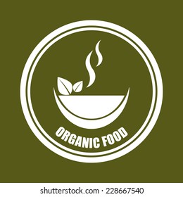 organic food graphic design , vector illustration