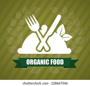 organic food graphic design , vector illustration