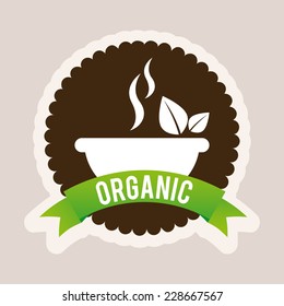 organic food graphic design , vector illustration
