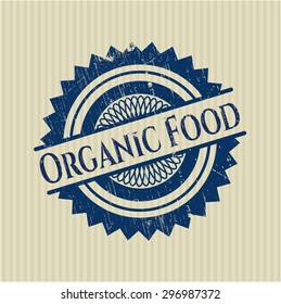 Organic Food grunge seal