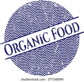 Organic Food grunge stamp