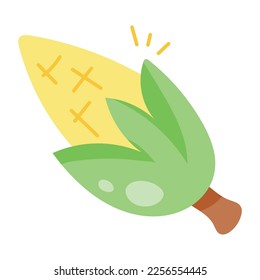 An organic food, hand drawn icon of corn 