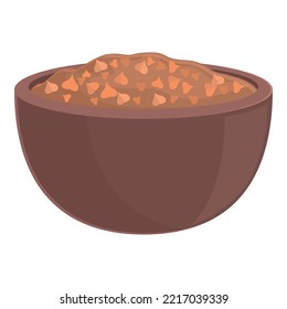Organic food icon cartoon vector. Raw cereal. Seed grain