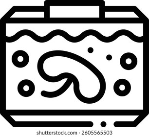 organic food icon. Thin Linear Style Design Isolated On White Background
