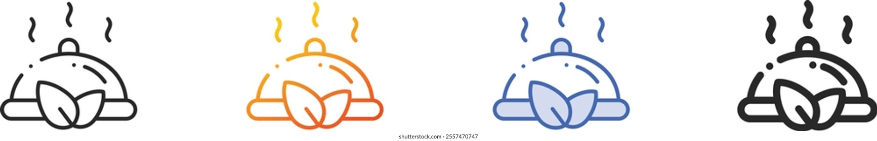 organic food icon.Thin Linear, Gradient, Blue Stroke and bold Style Design Isolated On White Background