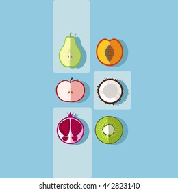 Organic food illustration. 