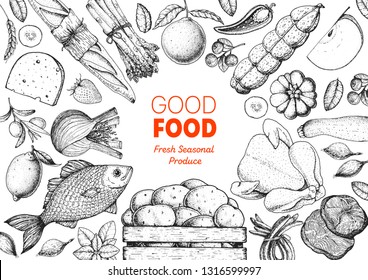 1000 Healthy Food Drawing Stock Images Photos Vectors