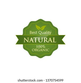 Organic food label and element