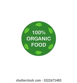 Organic Food Label Vector Design