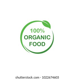 Organic Food Label Vector Design