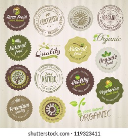 Organic food labels   elements