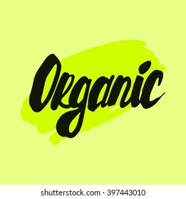 Organic food labels and elements for food and drink, restaurants and organic products vector illustration.