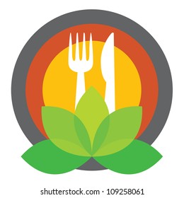 Organic food logo