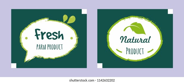 Organic Food Logo Collection