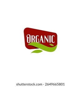 Organic food logo or label design. Nature Food Logo Vector