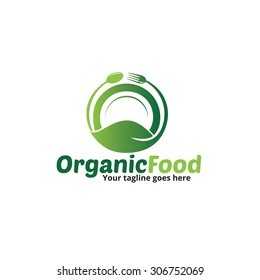 Organic Food Logo Template Stock Vector (Royalty Free) 306752069