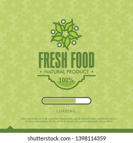 Organic Food logo Vector Template