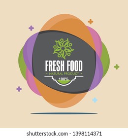 Organic Food logo Vector Template