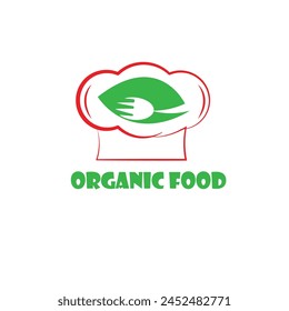 organic food minimalist or flat logo