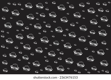 Organic Food pattern design background