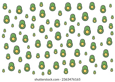 Organic Food pattern design background